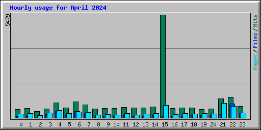 Hourly usage for April 2024