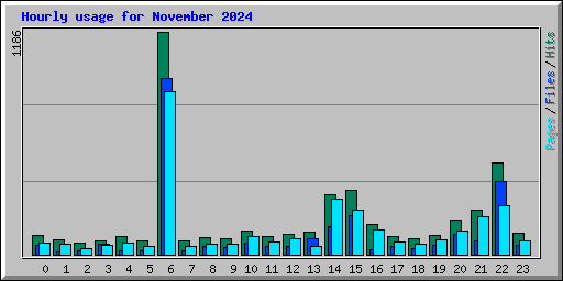 Hourly usage for November 2024