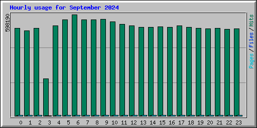 Hourly usage for September 2024