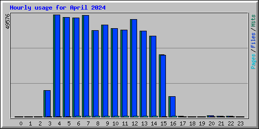 Hourly usage for April 2024